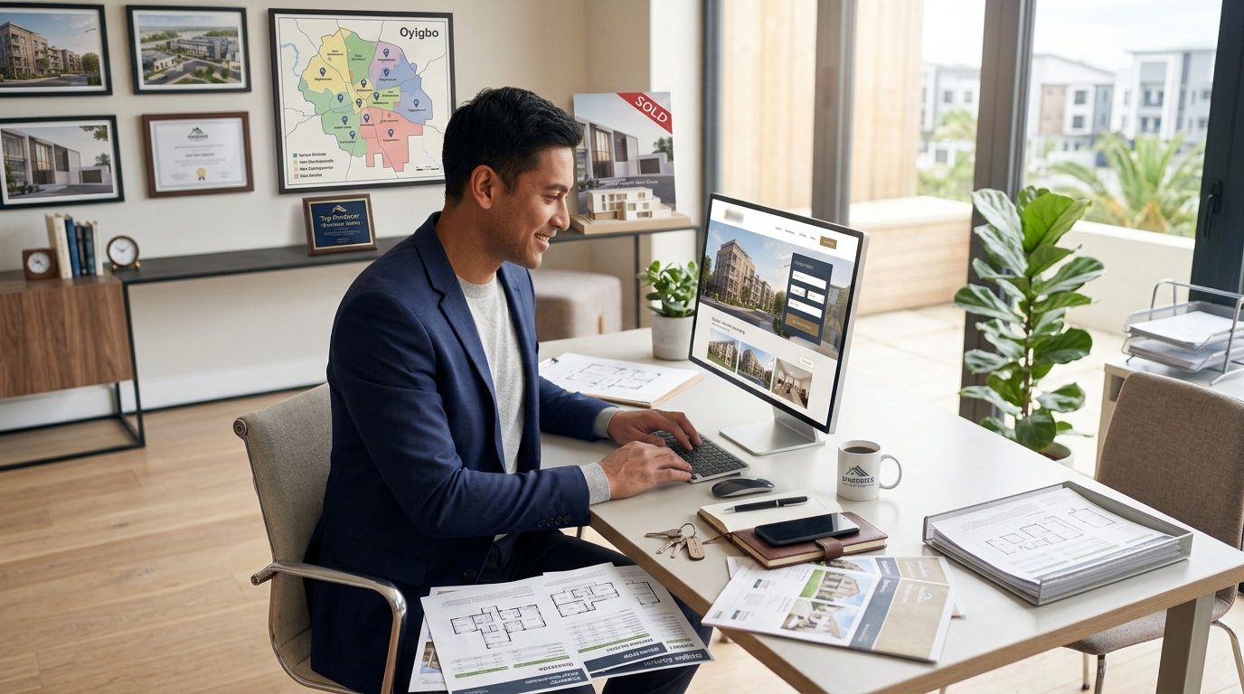 Property professional reviewing their online presence